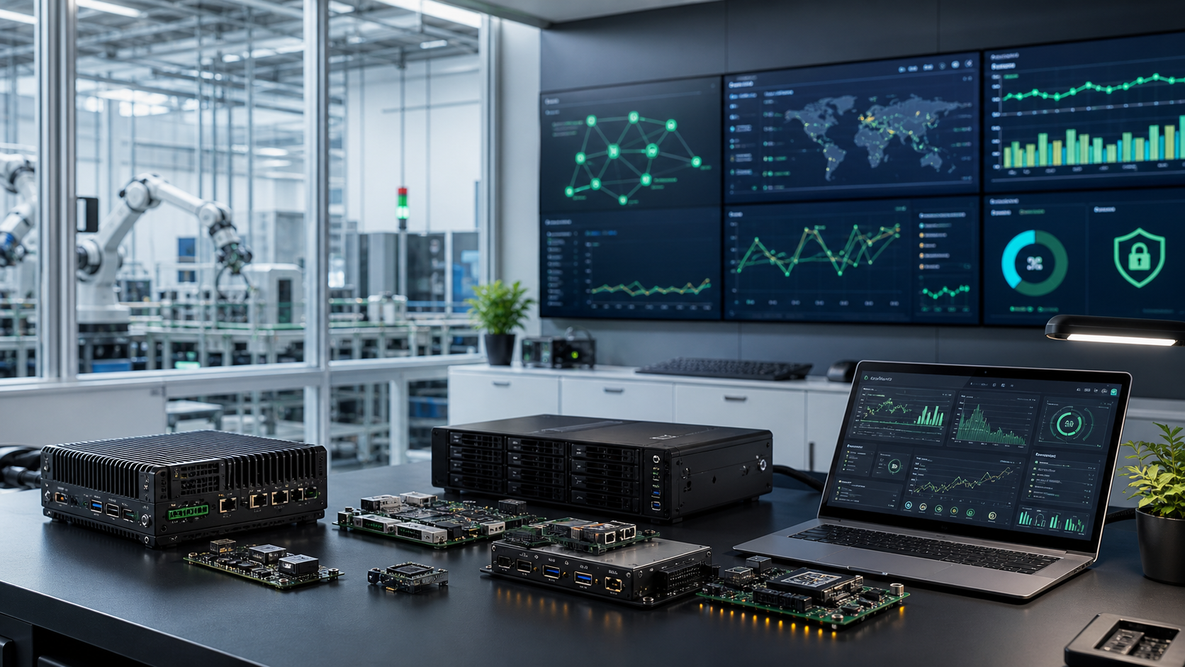 Qivron engineering lab with operations dashboards